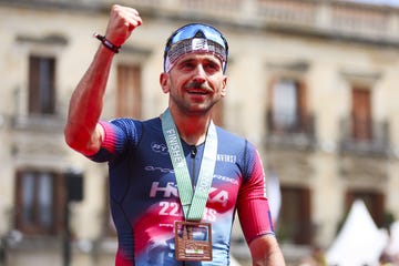 a man wearing a medal