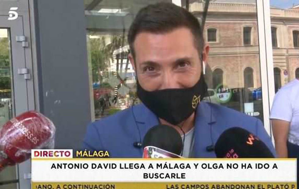 antonio david flores explica por qué su mujer olga no ha ido a buscarle a la estación de málaga tras las acusaciones de infidelidad