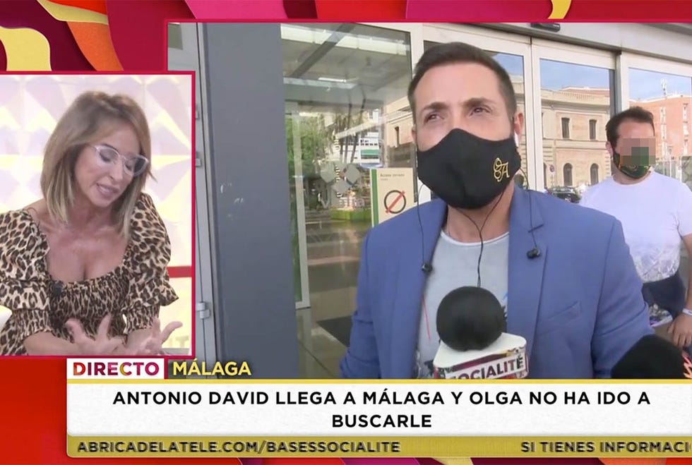antonio david flores habla en directo con maría patiño en 'socialité'