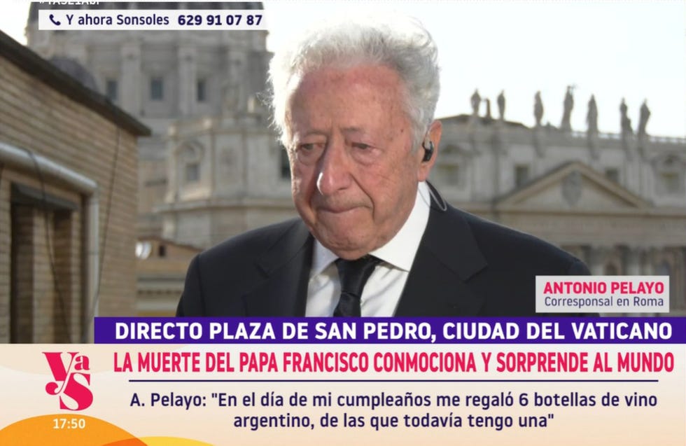 sonsoles onega se emociona con las lagrimas del periodista antonio pelayo en directo en y ahora sonsoles tras la muerte del papa francisco