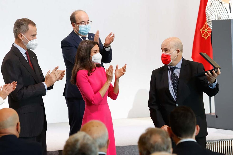 during the delivery of the gold medals for merit in fine arts, march 2, 2022