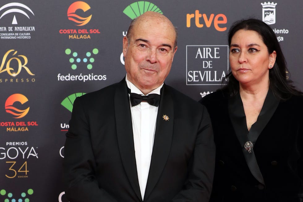 antonio resines y ana perez lorente durante la celebración de los goya