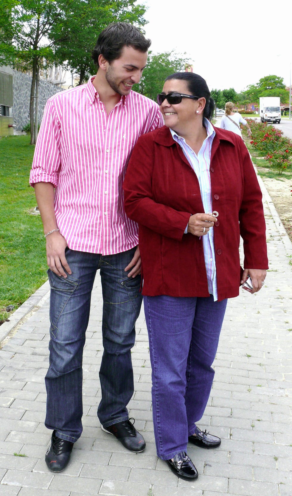 tia y sobrino en una imagen de 2007