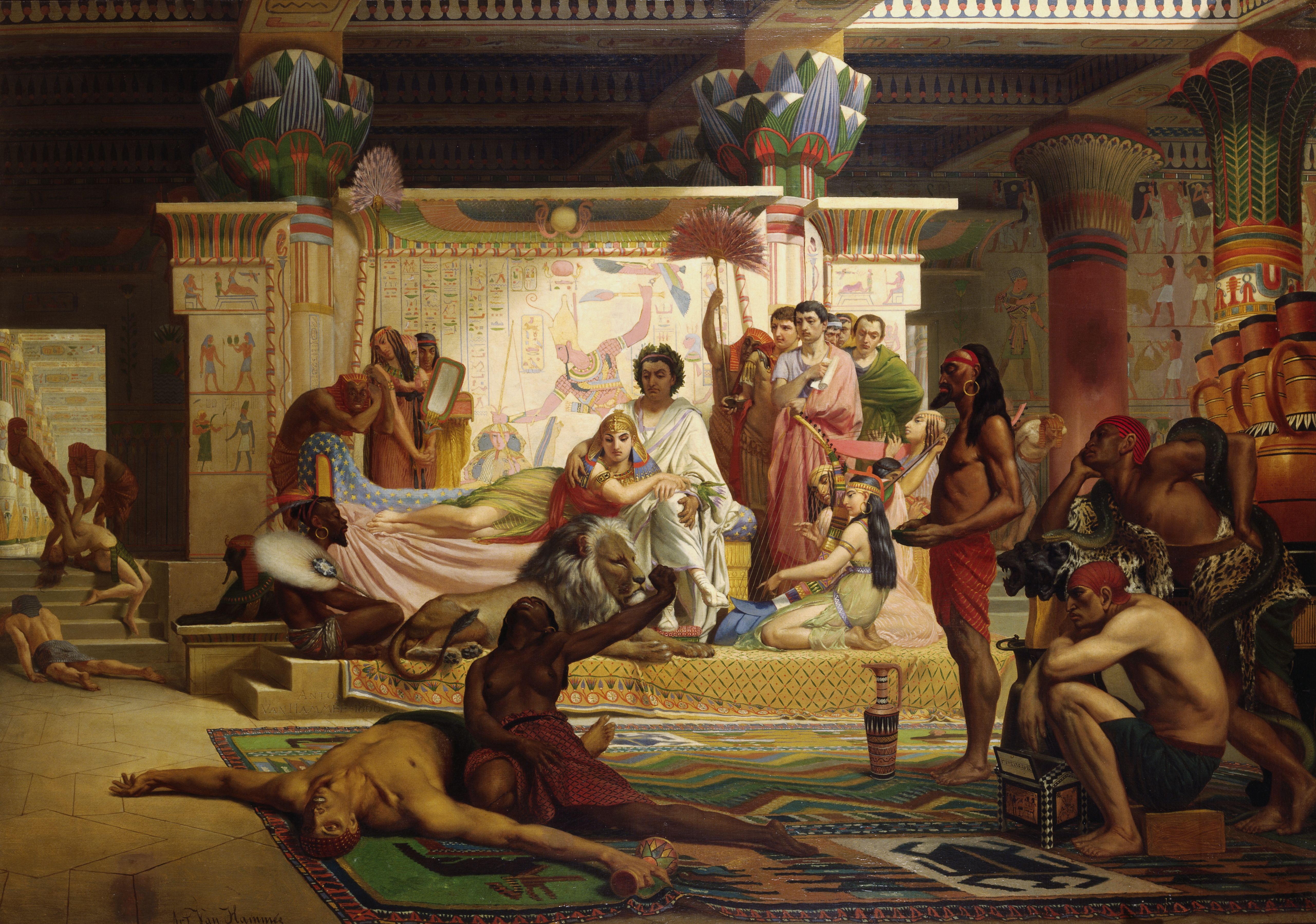 Древний рим это египет. Древний Египет живопись Клеопатра.
