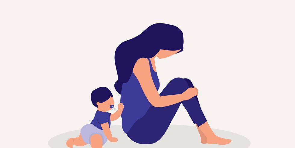 anxiety mother struggle with postpartum depression