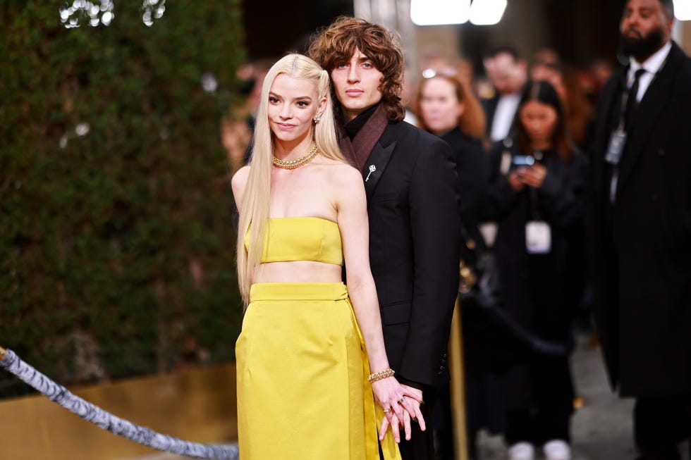 anya taylor joy and malcom mcrae at the 80th annual golden globe awards