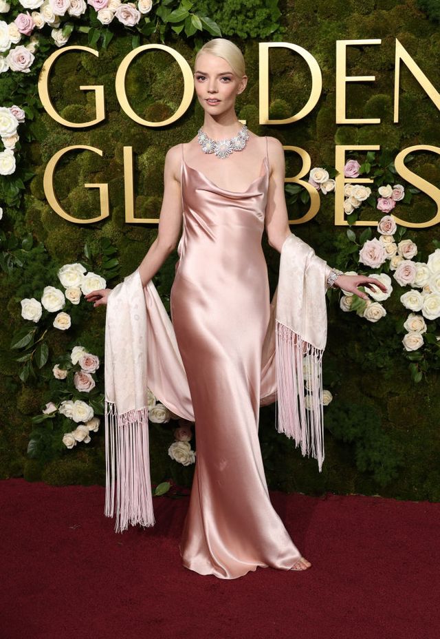 Anya Taylor-Joy Wears Archival Dior Dress to 2025 Golden Globes