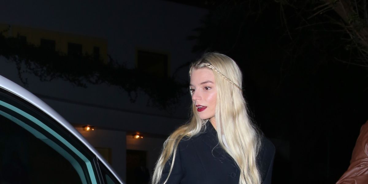 Anya Taylor-Joy Wears Leather Mini Skirt to Emmys After-Party