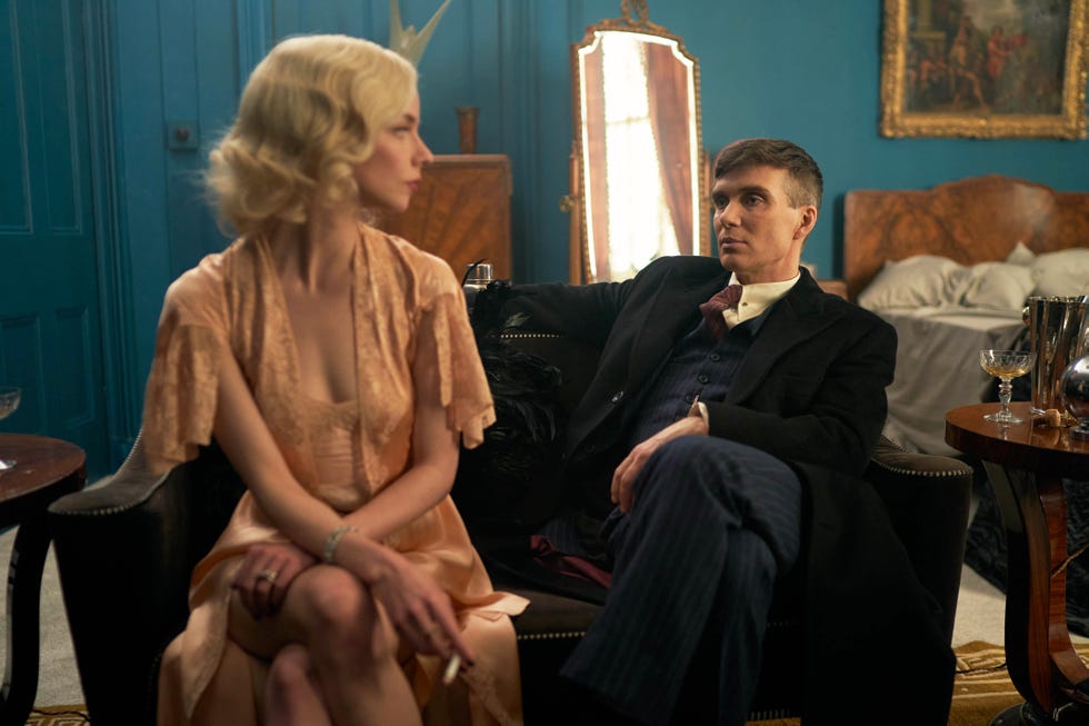 anya taylorjoy as gina grey, cillian murphy as tommy shelby, peaky blinders season 6