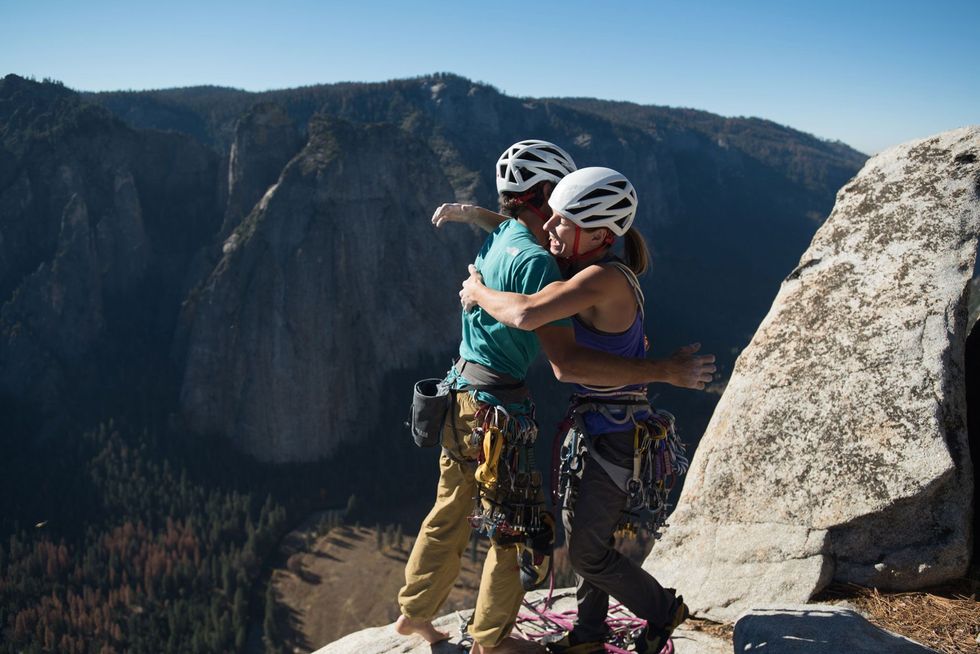 In 2016 schreven Zangerl en Larcher de Zodiac op hun naam een route op de zuidoostwand van El Capitn in het Yosemitepark die nog maar door een select gezelschap van vrije klimmers was beklommen Zangerl werd ook de eerste vrouw die de route als vrije klimmer bedwong