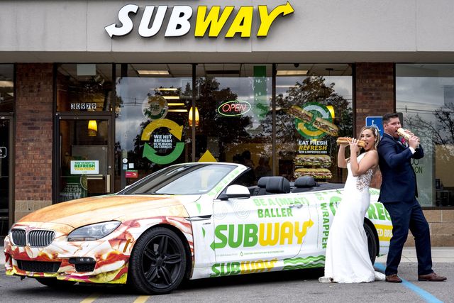 subway wedding