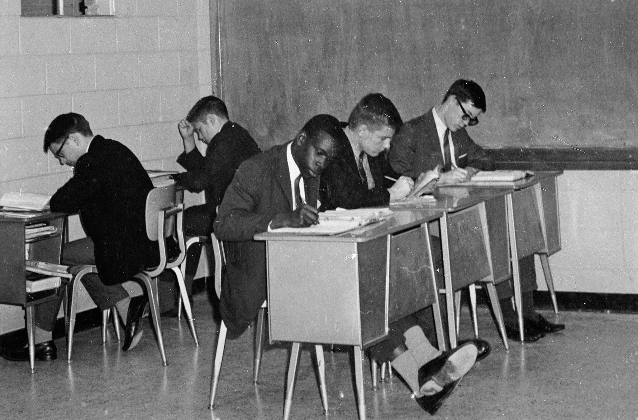 clarence thomas is seen in a high school year book photo, circa 1959  ap photo