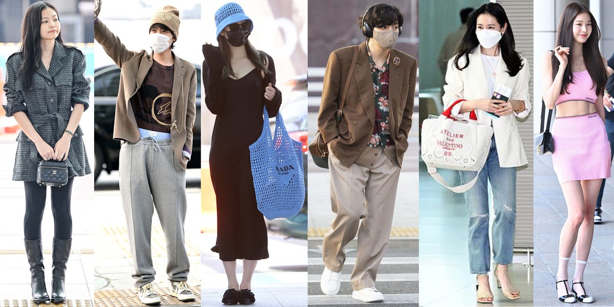 韓国女優 生脚 海外出国 韓国俳優＆K-POPアイドル私服】2022年空港ファッションをランキング！／BTS V、IVEウォニョン
