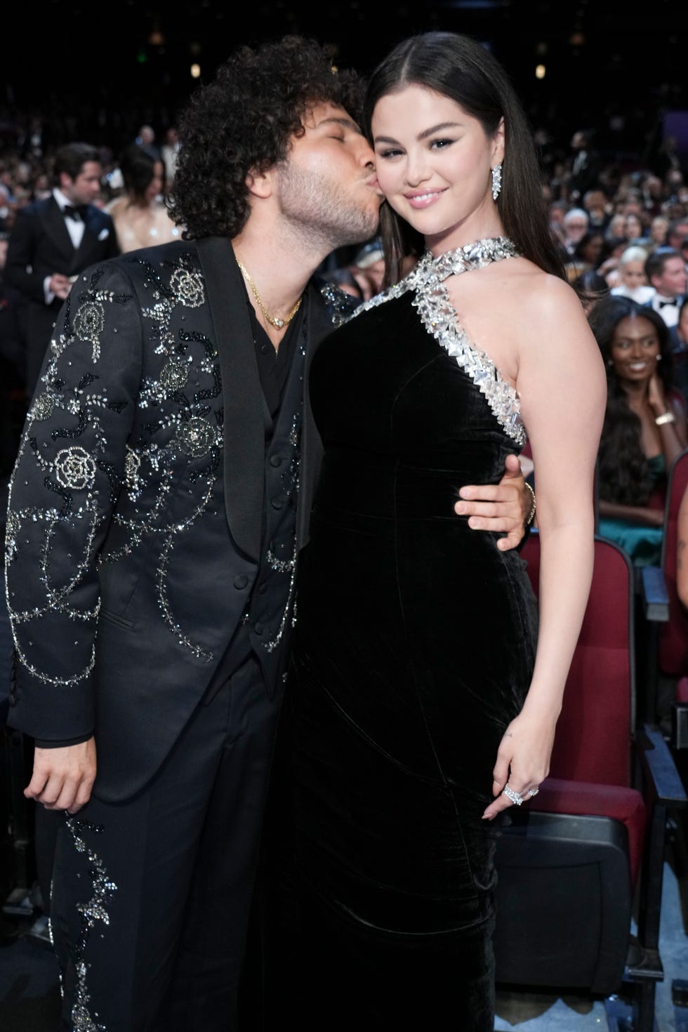 benny blanco kissing selena gomez's cheek