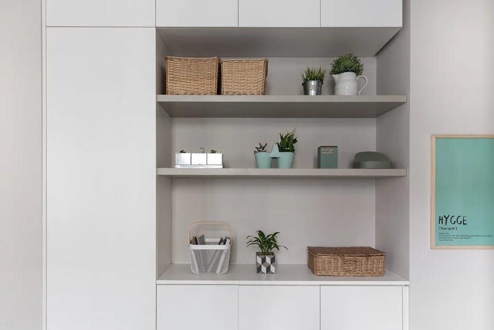 apartamento loft de 38 m2 monocromático, milán