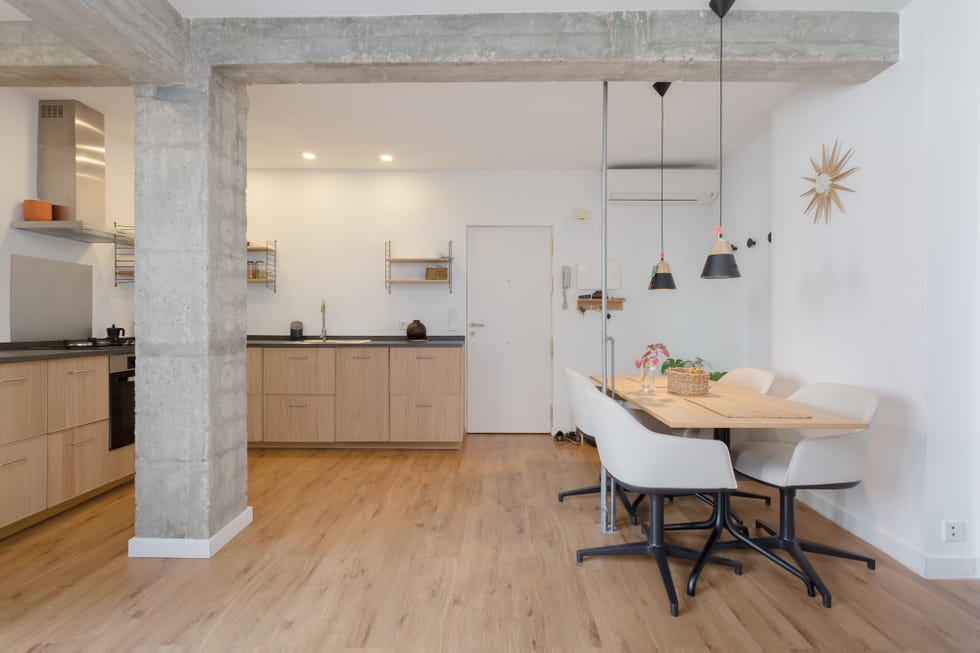 Apartamento de estilo nórdico e industrial con materiales ecológicos en Madrid