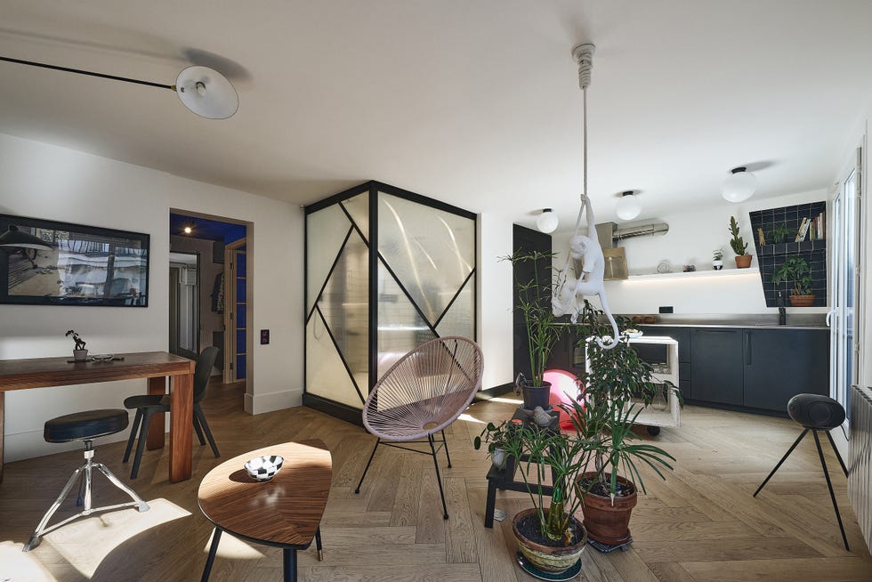 cocina integrada en salón