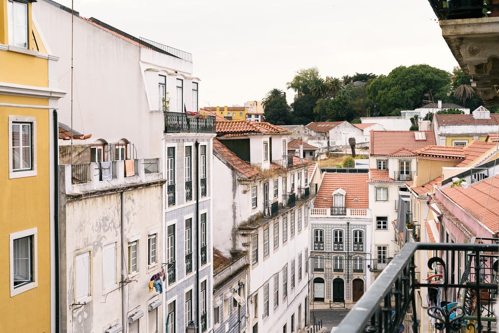 Vistas desde el apartamento reformado en Lisboa