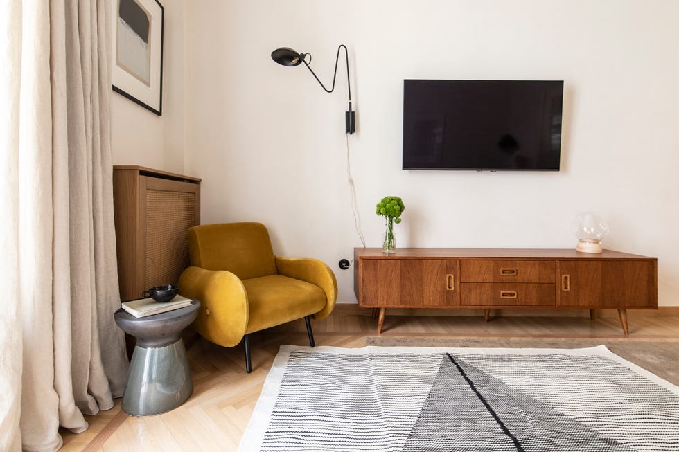 salón de diseño mid century