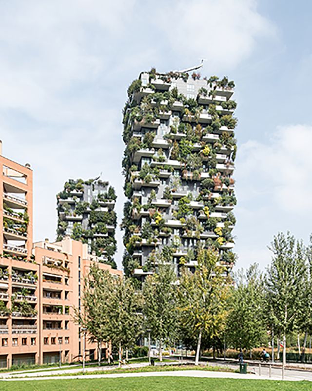 un apartamento de diseño en un rascacielos sostenible