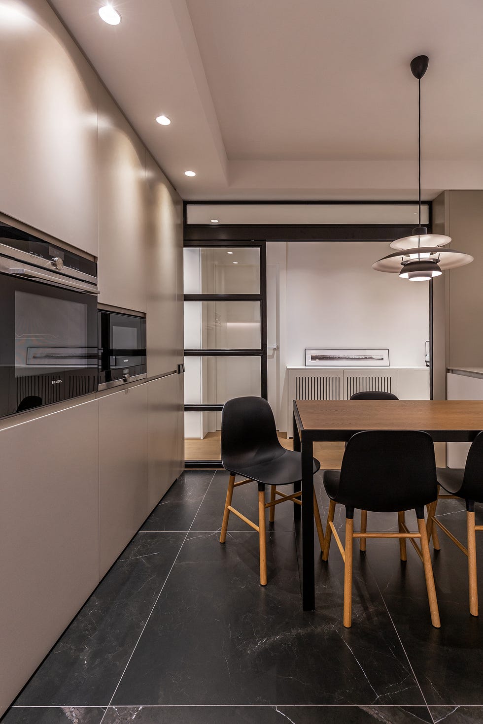 cocina moderna con office