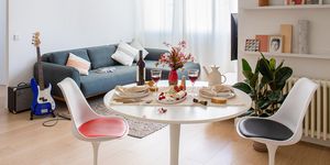 Salón-comedor-cocina de estilo minimalista