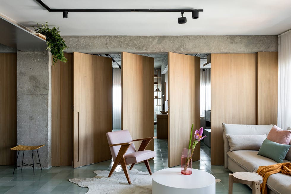 Apartamento de estilo contemporáneo y vintage