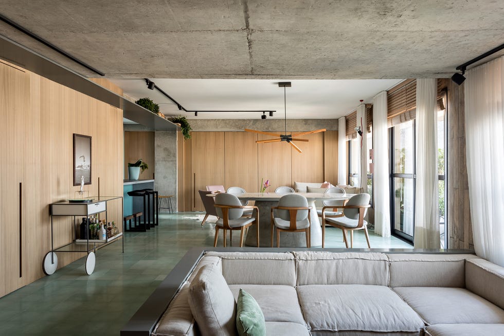 Apartamento de estilo contemporáneo y vintage