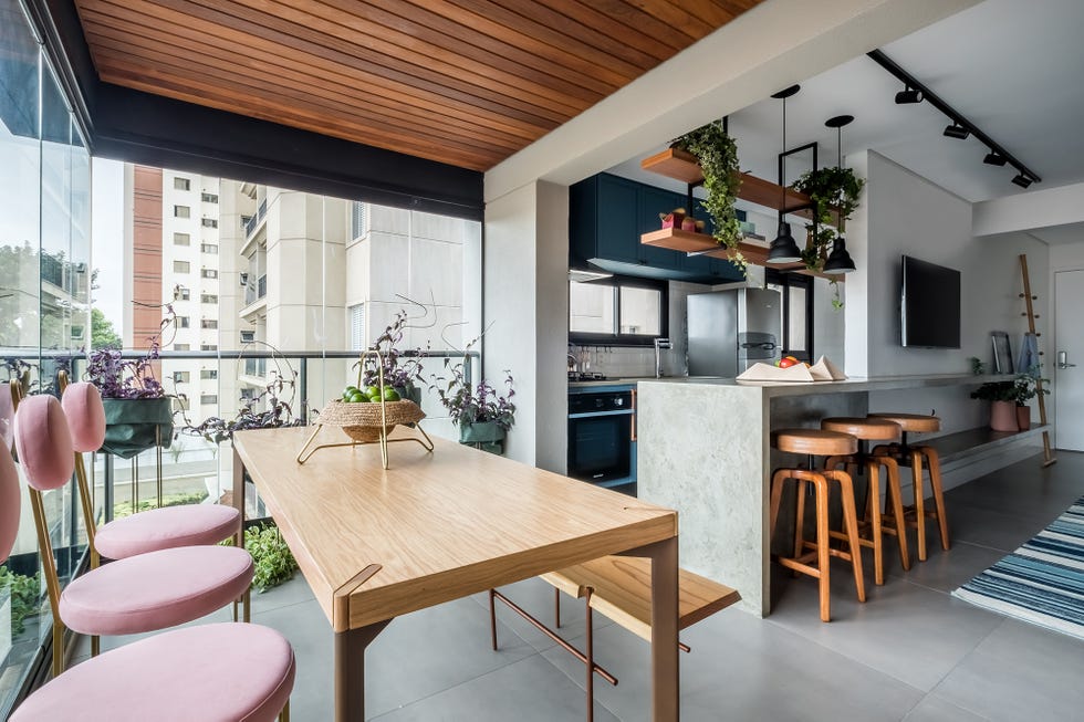 Apartamento de estilo rústico chic en São Paulo