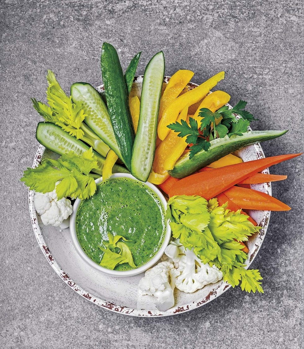 Alimentos bajos en calorías: aperitivo de crudités