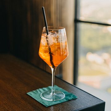 aperol in a drinking glass