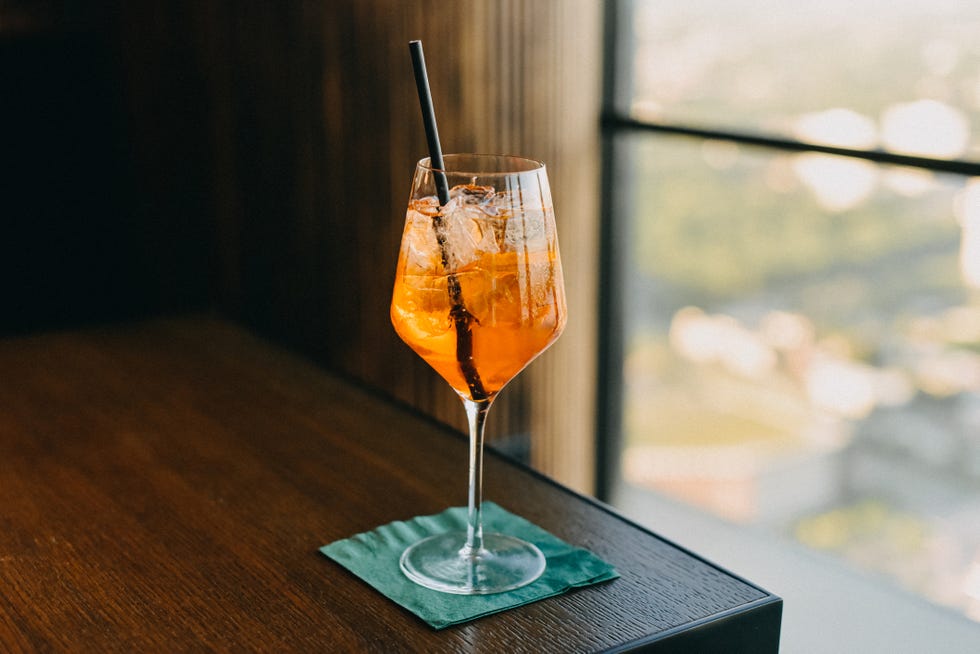 aperol in a drinking glass