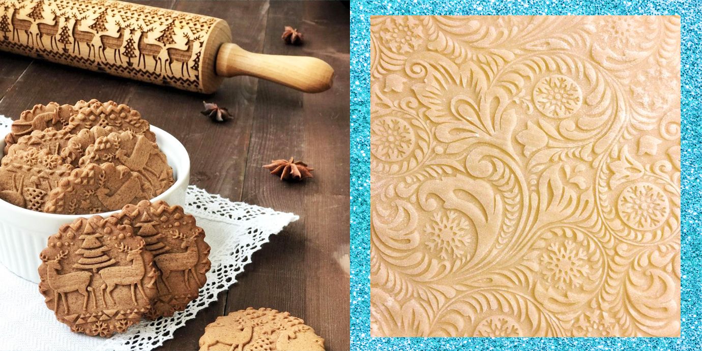 Crea biscotti di Natale unici con il mattarello 3D in legno