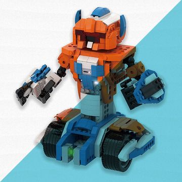 apitor robot x toy in orange and blue