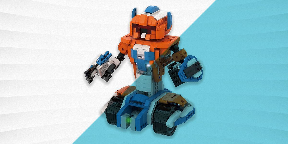apitor robot x toy in orange and blue