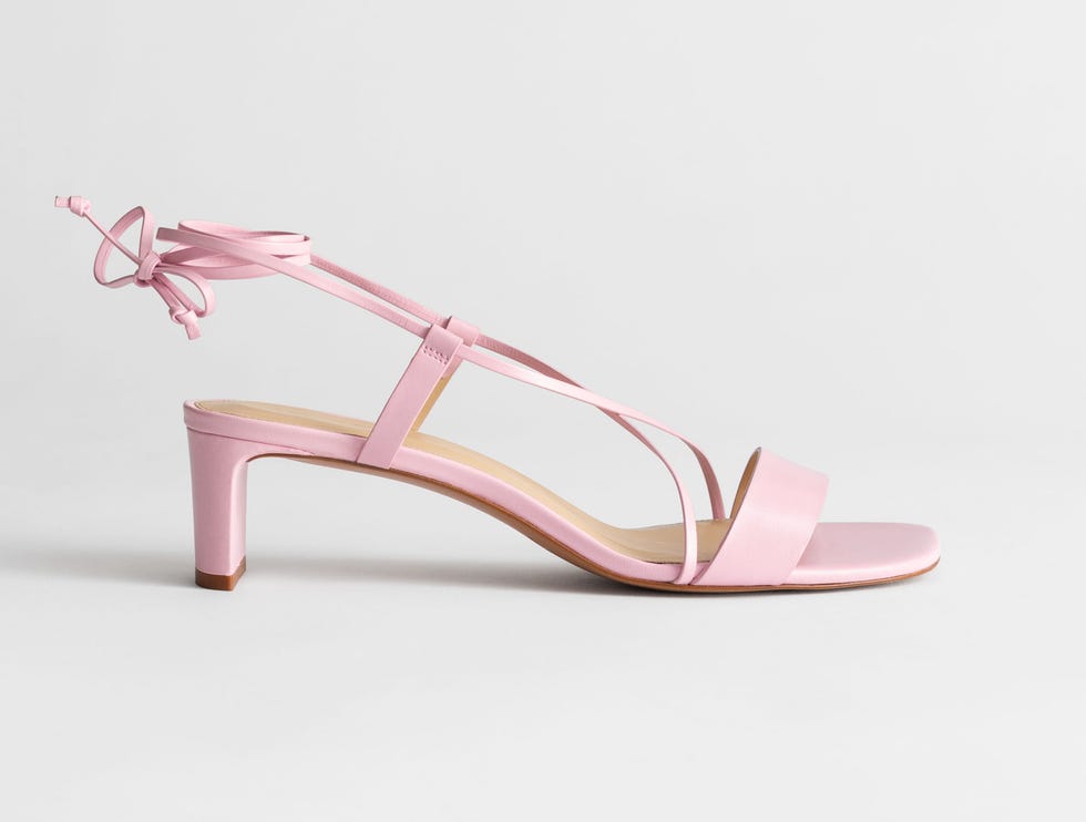 Footwear, Pink, Shoe, Slingback, Sandal, High heels, Bridal shoe, Magenta, Strap, Basic pump, 