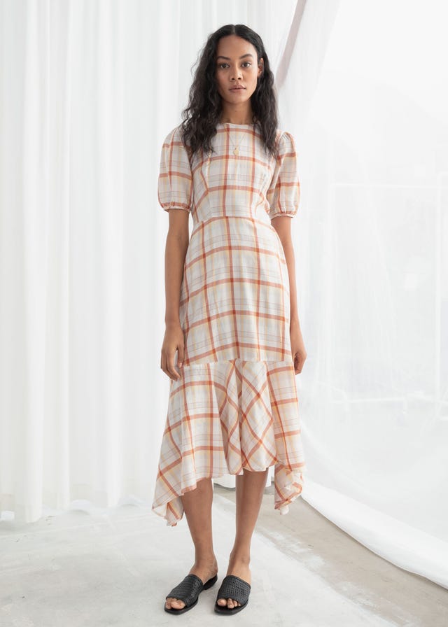 & other stories check dress