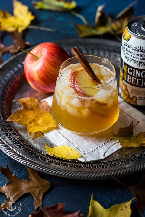 the fall dark and stormy with apple and ginger beer can