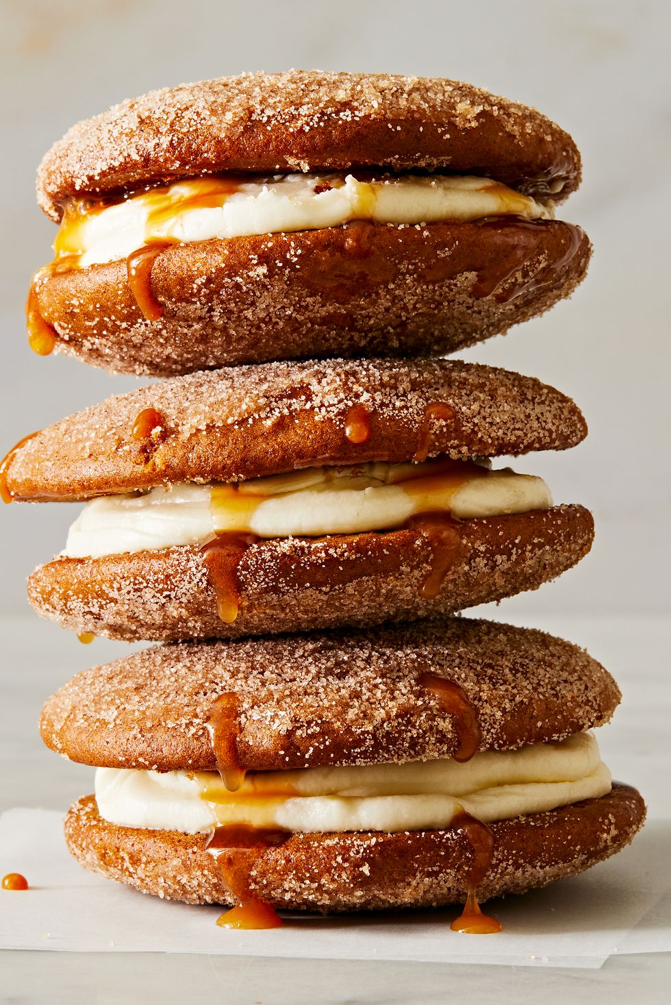 apple cider whoopie pies with salted caramel