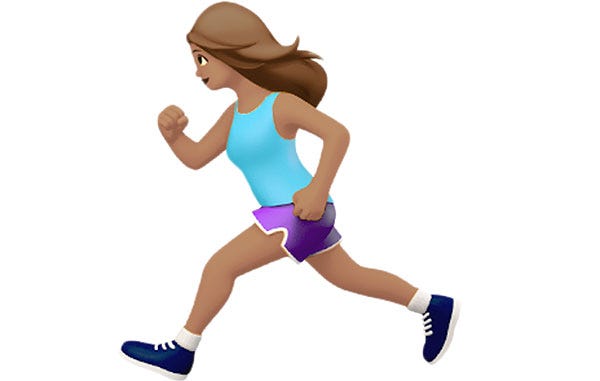 Apple's Female Runner Emoji