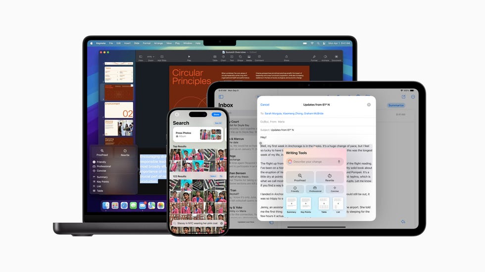 display of various apple devices with productivity applications