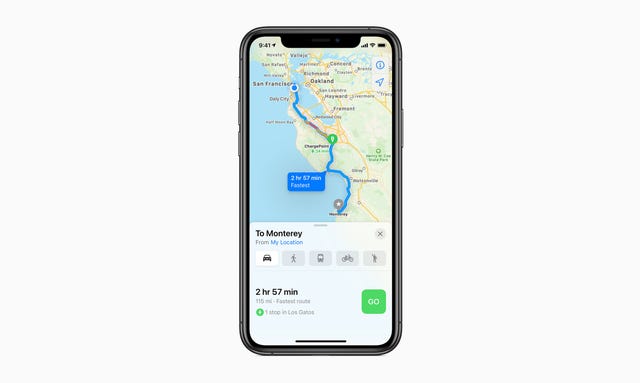 Apple Is Adding Electric-Vehicle Routing to Maps App