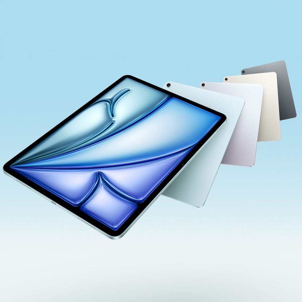 Apple iPad Air M3 Exibição do iPad Air e várias variantes de cores