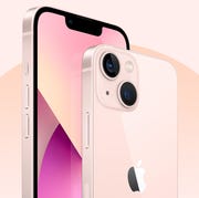 This is an image pink apple iphone 13