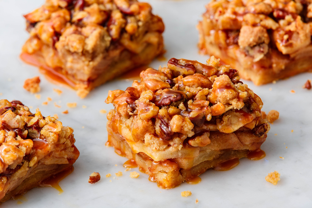 Caramel Apple Bars Recipe - Best Dessert Bars - Delish.com