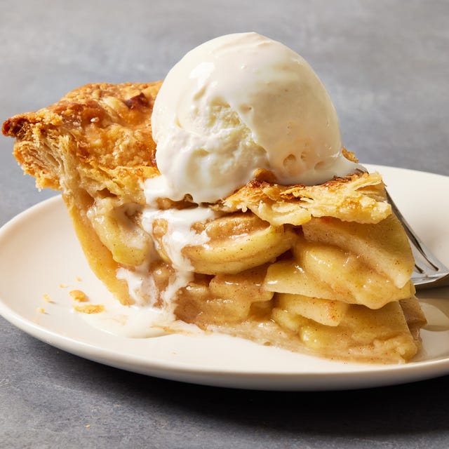 apple pie with a flaky homemade pie crust