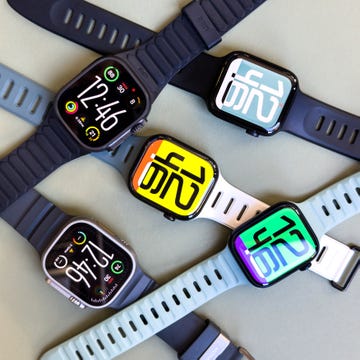 group of apple watches