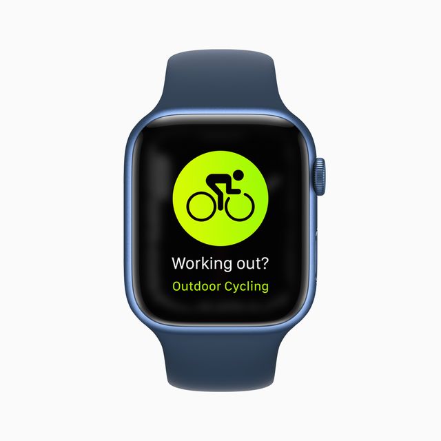 apple watch series 7 watch os 8 cycling workouts