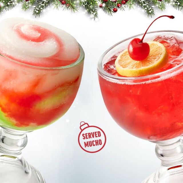 applebee's berry merry colada and reindeer punch christmas cocktails