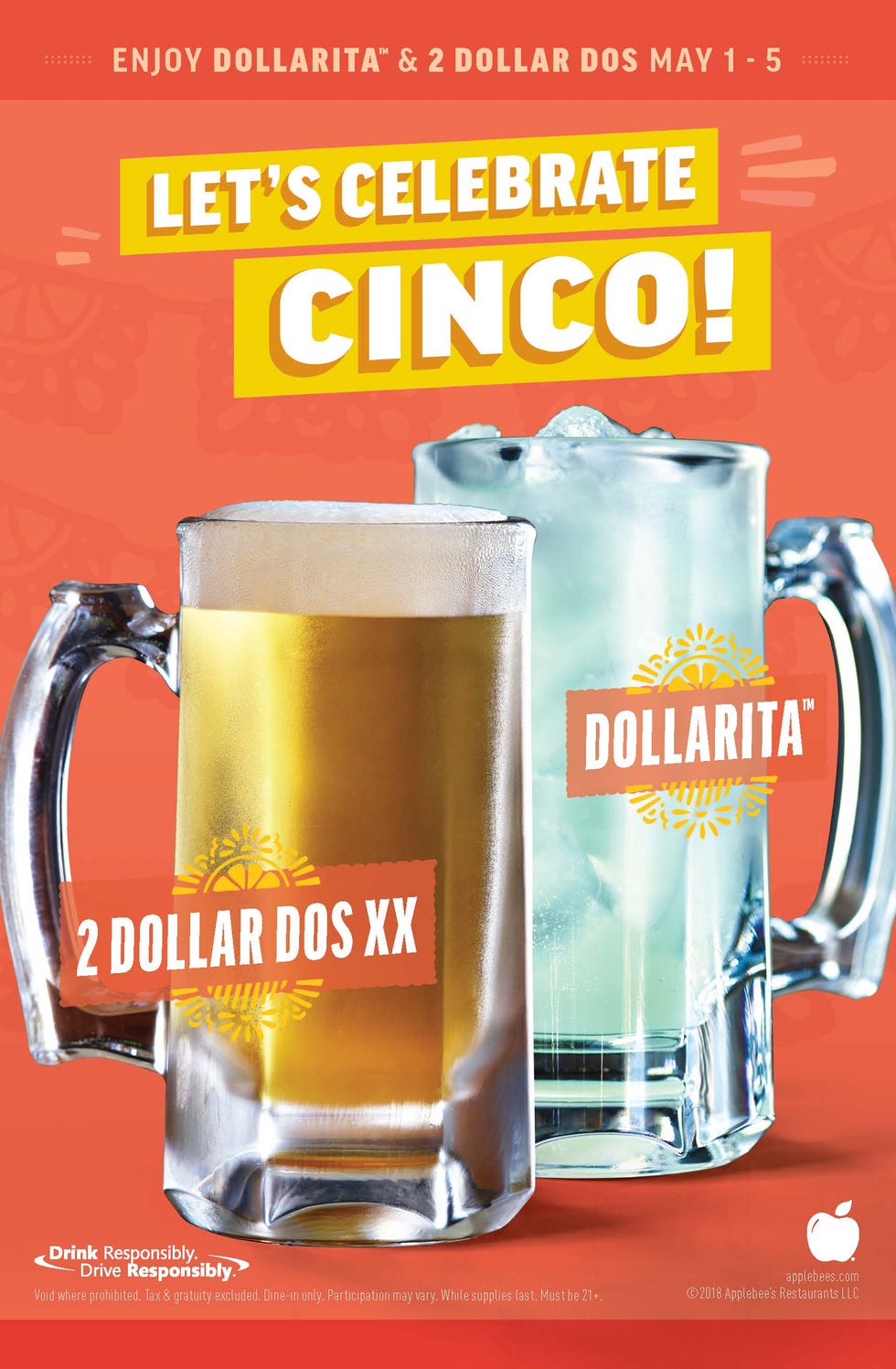 Applebee's 2 Dollar Dos Dollaritas